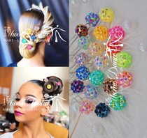 Professional modern dance Latin dance competition performance diamond headgear hairpin national standard dance hairpin U-shaped hairpin shape Q