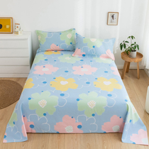 Bed sheets summer single quilt cotton rough cloth three-piece set cotton linen cotton single double thickened summer mat