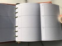 Time Hai Wenchuang wonderful work A6 loose-leaf core folding account inner page A6Y003 year record punch card gillio