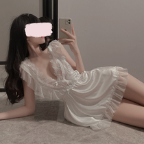 Sex lingerie lace free from teasing perspective hollow sexy pajamas bed seduction passion suit midnight charm