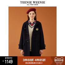 TeenieWeenie cub horn buckle sheep wool woolen coat winter new women long coat 2021 New