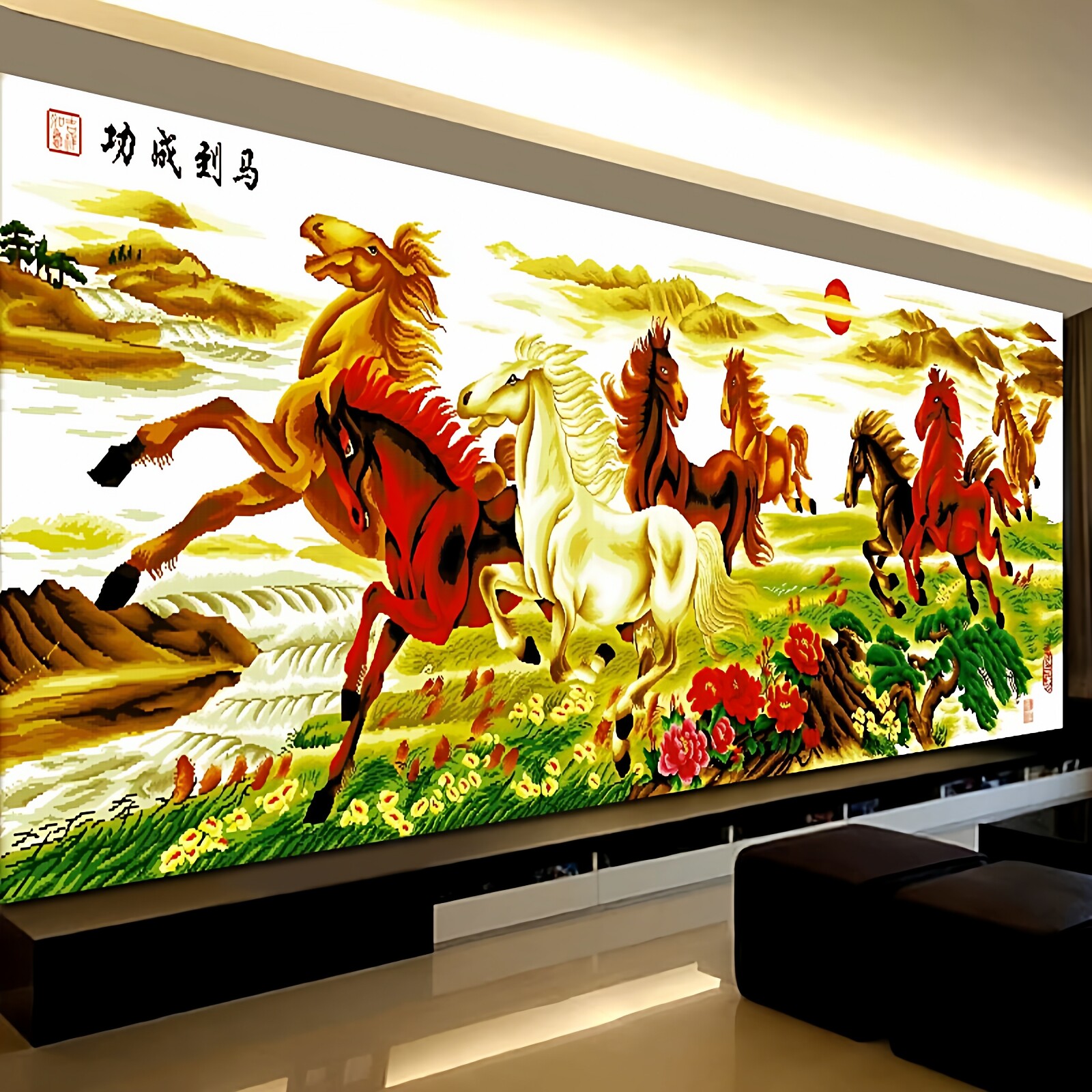 手工刺绣八骏图-手工刺绣八骏图促销价格、手工刺绣八骏图品牌- 淘宝