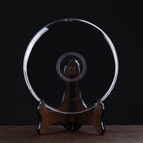 Tea cake holder transparent Puer display shelf tea tray bracket dustproof plastic Puer tea box white tea cake shelf