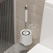 Toilet long handle silicone brush set artifact toilet brush without dead ends