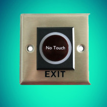 Infrared sensor metal door switch non-contact Access control special button 86*86