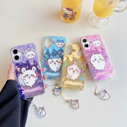 Girls Chiikawa Gradient iPhone Case
