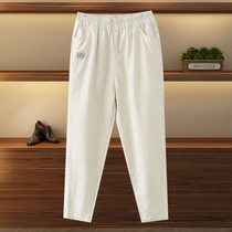Large size womens loose leggings 2021 Spring and Autumn New ankle-length pants middle-aged fat mother slim Harlan casual pants