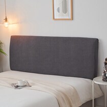 Plain chuang tou zhao solid color elastic force of the all-inclusive fabric gray bed head dustproof 1 5m1 8 double 2-meter bed