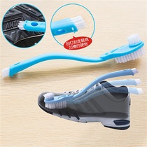 Double-head long handle shoe brush multifunctional soft wool double-sided cleaning brush ball shoe brush for household shoe washing special shoe brush