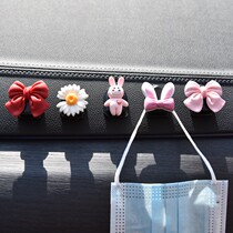 Car front hook on-board seat cute cartoon glued multifunction storage small hook in-car supplies big all