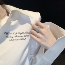 CHICYOU (right angle shoulder bag)letter embroidery long-sleeved loose thin temperament white shirt wild top female