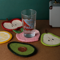 Ke Ren creative heat insulation mat table mat household anti-scalding mat handmade fruit coaster placemat cute pastoral style