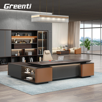 Getai office furniture boss table desk simple modern executive desk general manager office table and chair combination
