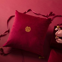 happylove wedding gift wedding pillow a pair of wedding wedding room decoration decoration red happy cushion