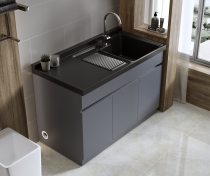Stainless steel wardrobe balcony laundry pool with Washboard Rock Basin home bathroom cabinet combination floor