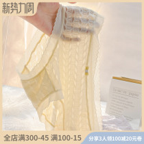 The underwear girl pure cotton crotch summer thin middle bubble lace girl female flash in 2021 fashion shorts