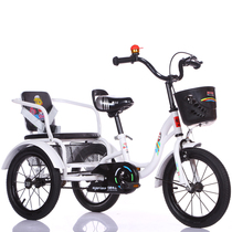 Yashidi childrens three-wheeled treadmill 3-6-7 years old double inflatable wheel 2-5 baby bicycle with bucket pedal car
