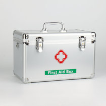 Household medicine box aluminum alloy medicine box portable family business Medical box drug storage large medium and small