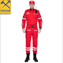 New Red Fire Rescue suit mountain rescue suit emergency rescue suit suit road mine rescue suit