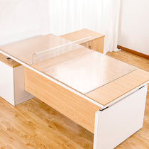 Office desk mat dustproof transparent PVC soft glass tablecloth rectangular office tablecloth waterproof desktop mat