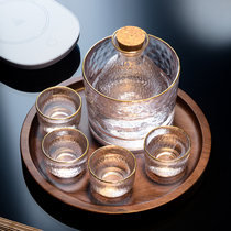 Japanese glass creative white wine wine set Household small wine glass wine separator Wine jug Sake cup Fruit wine plum