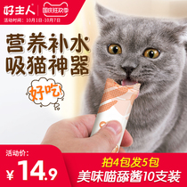 Good owner cat snacks nutrition fattening small kittens become cats small fish dried cat wet food Meow lick sauce 10