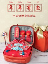 Newborn baby gift box clothes set autumn and winter hundred-day banquet gift warm full moon female baby one year old high-end gift