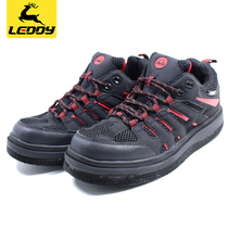 Ledi outdoor felt bottom with nails fishing shoes sea fishing reef boarding shoes summer breathable non-slip waterproof fishing shoes