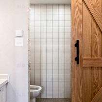  Hansener soft light Japanese-style small white brick bathroom wall brick slotted square brick 30x60 Kitchen tile lattice Nordic