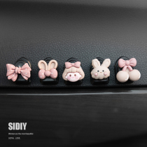 Car Hanger Chair Back Hook On-board Co-pilot Front Decoration Mask Containing Cute Female Car Hook Paste