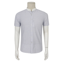 Special 280-B AUN B FFEL summer mens short sleeve shirt blue striped cotton public price 2800