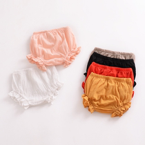 2021 Summer Clothing Children Lace Light Cage Pants Infant Large PP Shorts Women Baby Bread Pants Triangle Bag Fart Pants