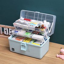 Home Medicine Box Large Capacity Medical Emergency Kit Health Care Multilayer Medicines Emergency Small Containing Box Home Dress Medicine Box