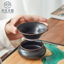 Natural big Ware ancient rhyme tea leak tea filter ceramic filter tea maker kung fu tea filter filter tea compartment tea filter tea filter