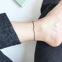 Recommended ultra-fine black evil spirits anti-villain braided foot rope Ultra-fine anklet men and women red rope hand rope bracelet handmade