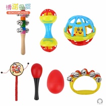 Ten-month baby toy female treasure training rattle Baby newborn 0-1 year old 2 can bite Chinese style old-fashioned toys