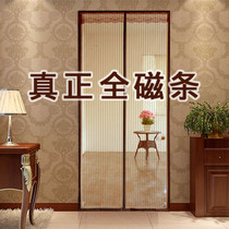 Full magnetic strip anti-mosquito curtain summer household magnetic suction Velcro self-adhesive screen window anti-fly ventilation bedroom door mosquito net