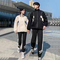 Student class suit set autumn early high school college style Korean coat loose University sports uniform customization