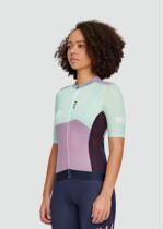 Foreign Trade New Upper New Lady Short Sleeve Breathable Mesh Sports Speed Dry Riding Suit Hem Webbing With Webbing Outdoor Blouse