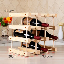 DIY creative wine shelf wooden red wine rack fashion European wine rack display rack wine cabinet