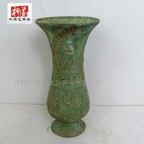 Zhengzhou Ancient Play Electrolytic Embroidered Rust Firm Bronzer Drinkers Ancient Teaching Aids Ancient Teaching Aids Movie and TV props for small swinging pieces