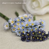 Hemp Cloth Small Wild Chrysanthemum Emulation Mini Bouquet DIY Handmade Flower Ring Decoration Diameter 1 5CM4 5 Yuan bouquet