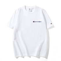Pure cotton champion Ant embroidery small label couple 250g heavy short-sleeved t-shirt mens American version of the tide brand summer Japanese version s