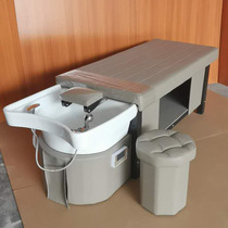 Ceramic basin washing bed flat flat hair salon special hair Thai head therapy ceramic basin water heater integrated factory direct