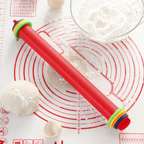 German thickness adjustable silicone Rolling Pin rolling noodle crust dumpling skin pressing stick baking noodle artifact household rolling noodle
