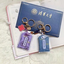 Tsinghua Universitys Defensive Key Button Brocade Burqa with Pendant Accessories Gift small gift Souvenir Cheese Planet Pa