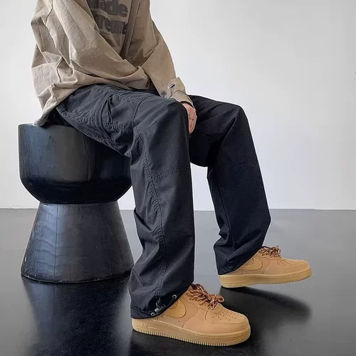 Летние дорожные ретро спортивные штаны для скалозалания, свободный прямой крой