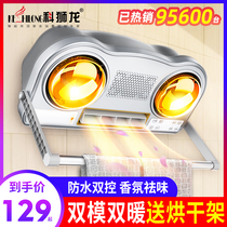 Keshi Dragon Yuba wall-mounted toilet heater air heater bulb heater non-perforated bath treasure