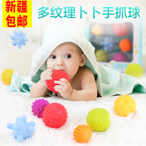 Xinjiang childrens puzzle toy baby hand grip ball baby gripping training massage caressing perception ball class