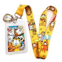 Katong Animation Gaffi Cats Happy Life Mobile Phone Hanging Accessories Key Sling Documents Card Deck Camera Rope